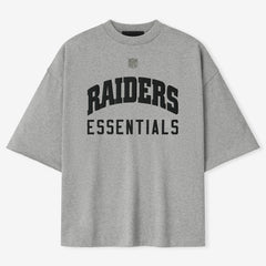 Unisex Las Vegas Raiders Fear of God x NFL Heather Gray 3/4-Sleeve T-Shirt
