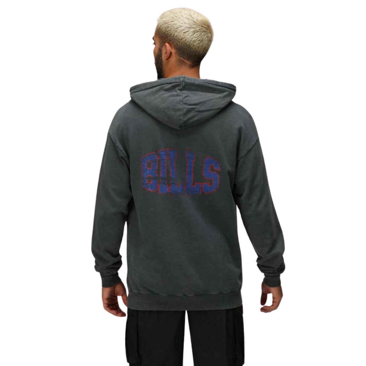 Buffalo Bills Helmet Chest College Backprint Hoodie