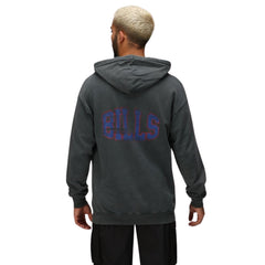 Buffalo Bills Helmet Chest College Backprint Hoodie
