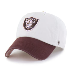 Unisex Las Vegas Raiders '47 Stone/Burgundy Love Letter Clean Up Adjustable Hat