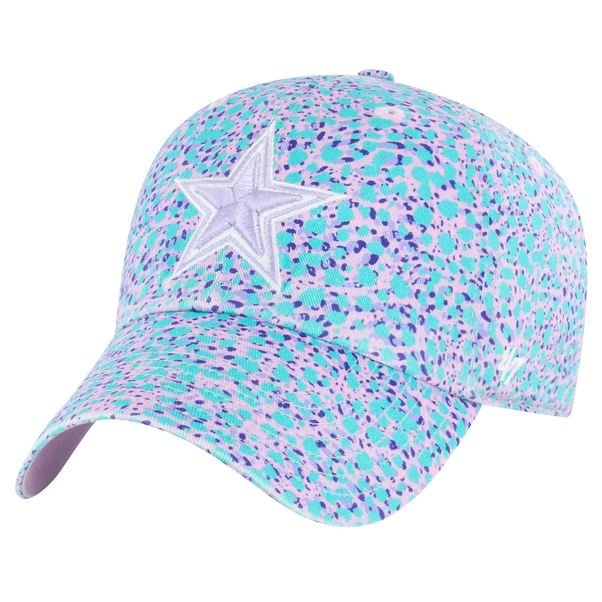 Girls Youth Dallas Cowboys '47 Blue Cosmic Burst Clean Up Adjustable Hat