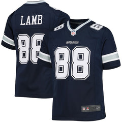 Girls Youth Dallas Cowboys CeeDee Lamb Nike Navy Game Jersey
