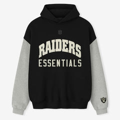 Unisex Las Vegas Raiders Fear of God x NFL Black/Heather Gray Sport Hoodie