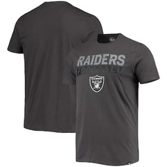 Men's Las Vegas Raiders '47 Charcoal Dark Ops Super Rival T-Shirt
