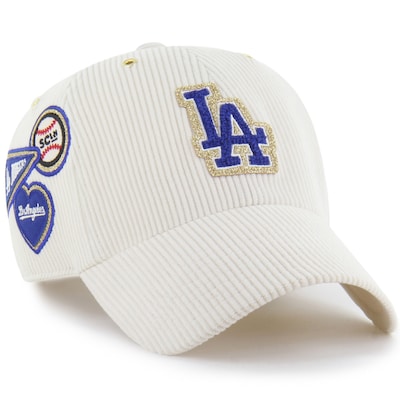 Men's Los Angeles Dodgers '47 x Stoney Clover Lane Natural Badges Charm Clean Up Adjustable Hat
