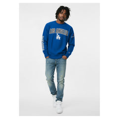 Men's Los Angeles Dodgers  Champion Royal Reverse Weave Chenille Sweatshirt
