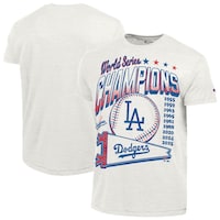 Men's Los Angeles Dodgers  Champion White Winning Tradition Cooperstown Tri-Blend T-Shirt