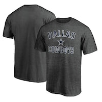 Men's Dallas Cowboys Fanatics Heather Charcoal Victory Arch T-Shirt
