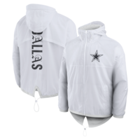 Men's Dallas Cowboys Fanatics White Type Play Down Full-Zip Jacket
