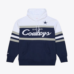 Men's Dallas Cowboys Mitchell & Ness Navy Head Coach Hoodie