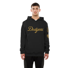 Men's Los Angeles Dodgers  New Era Black 2026 Gold Collection Logo Hoodie