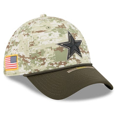 Men's Dallas Cowboys  New Era Camo 2025 Salute to Service 39THIRTY Flex Hat
