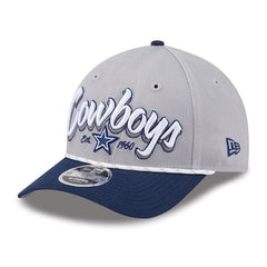 Men's Dallas Cowboys  New Era Gray Team Loyal A-Frame 9FORTY Adjustable Hat