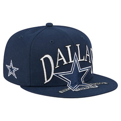 Men's Dallas Cowboys New Era Navy Oversized 59FIFTY Fitted Hat