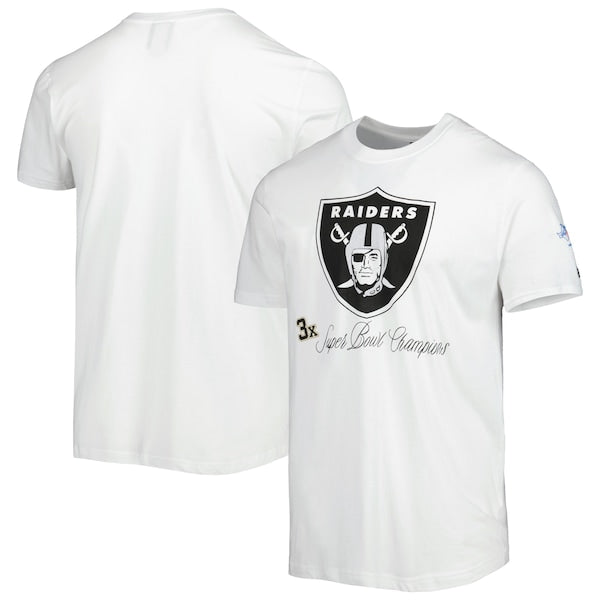 Men's Las Vegas Raiders New Era White Historic Champs T-Shirt