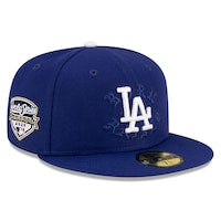 Men's Los Angeles Dodgers  New Era x Born x Raised Blue  2025 World Series Champions 59FIFTY Fitted Hat