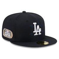Men's Los Angeles Dodgers Clayton Kershaw New Era x Born x Raised Navy  2025 World Series Champions 59FIFTY Fitted Hat