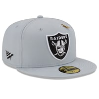 Men's Las Vegas Raiders New Era x Paper Planes Silver 59FIFTY Fitted Hat