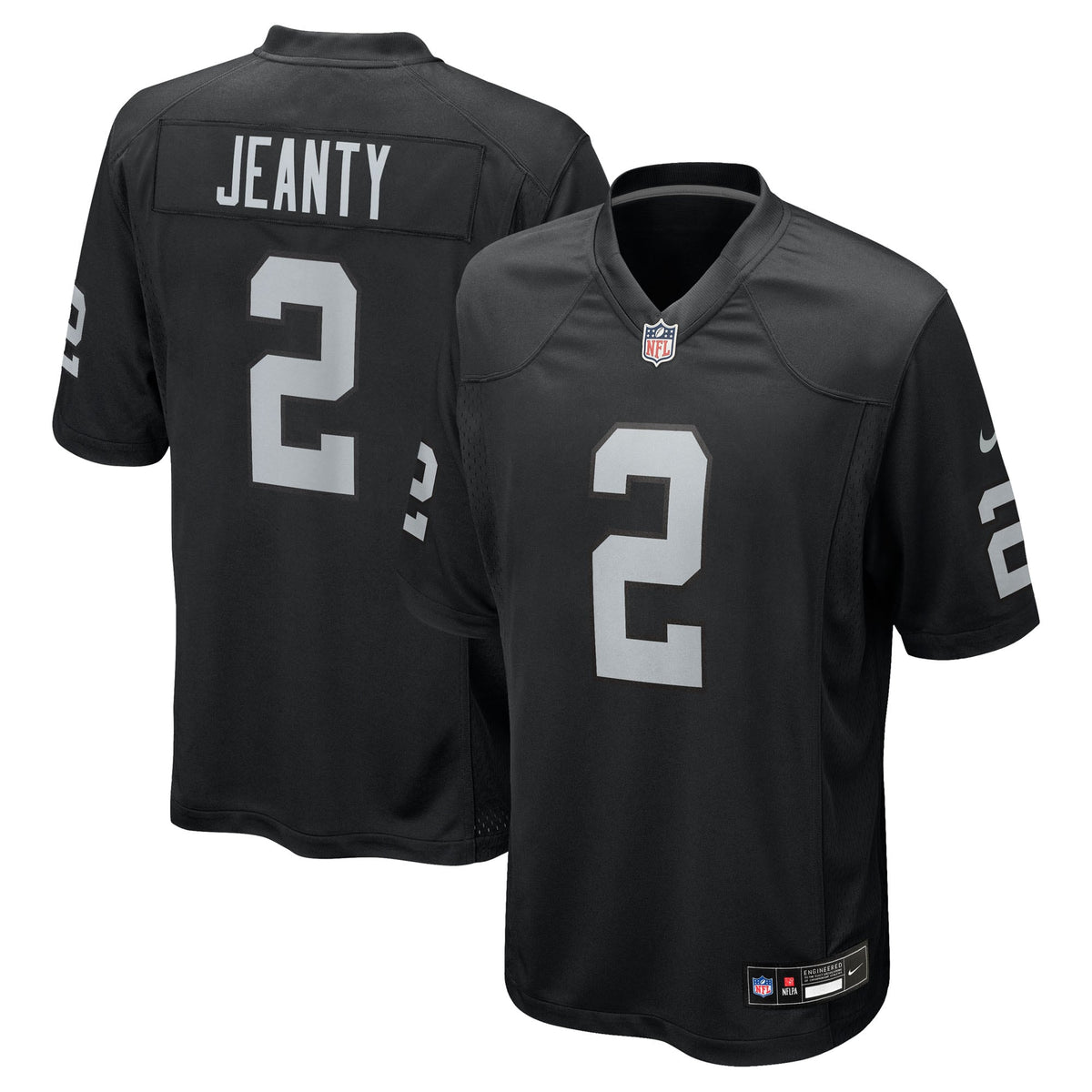 Men's Las Vegas Raiders Ashton Jeanty Nike Black Team Game Jersey