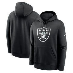 Men's Las Vegas Raiders Nike Black Primetime Club Logo Hoodie
