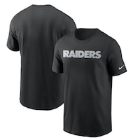 Men's Las Vegas Raiders Nike Black Team Wordmark T-Shirt
