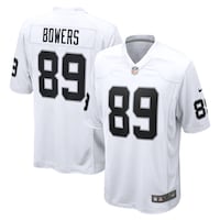 Men's Las Vegas Raiders Brock Bowers Nike  White Game Jersey