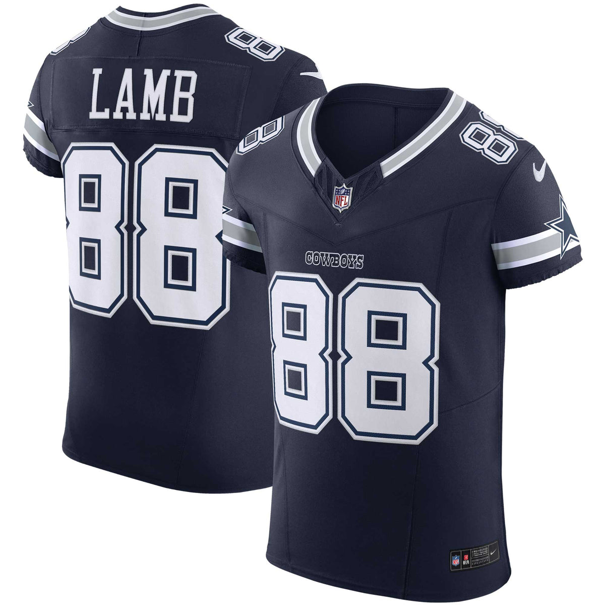 Men's Dallas Cowboys CeeDee Lamb Nike Navy  Vapor F.U.S.E. Elite Jersey