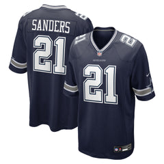 Men's Dallas Cowboys Deion Sanders Nike  Navy Team Retired Player Game Jersey