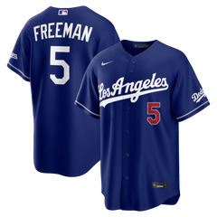Men's Los Angeles Dodgers Freddie Freeman Nike Royal Alternate Stadium Jersey