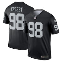 Men's Las Vegas Raiders Maxx Crosby Nike Black Legend Player Performance Top