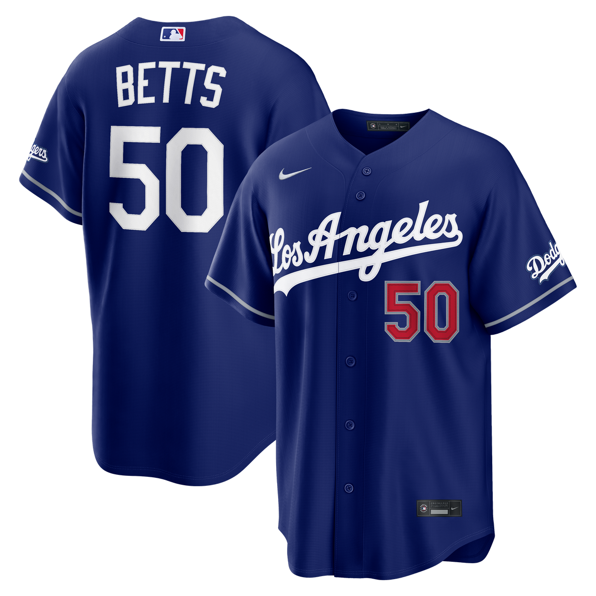 Men's Los Angeles Dodgers Mookie Betts Nike Royal Alternate Stadium Jersey