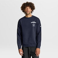 Men's Dallas Cowboys Nike Navy Primetime Club Fleece Pullover Sweatshirt