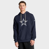 Men's Dallas Cowboys Nike Navy Sideline Standard Issue Initial Home Dri-FIT Hoodie