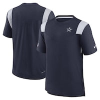 Men's Dallas Cowboys Nike Navy Sideline Tonal Logo Performance Player T-Shirt