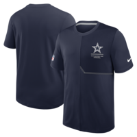 Men's Dallas Cowboys  Nike Navy Sideline UV Dri-FIT Coach Shirt