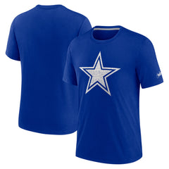 Men's Dallas Cowboys Nike Royal Playback Logo Tri-Blend T-Shirt