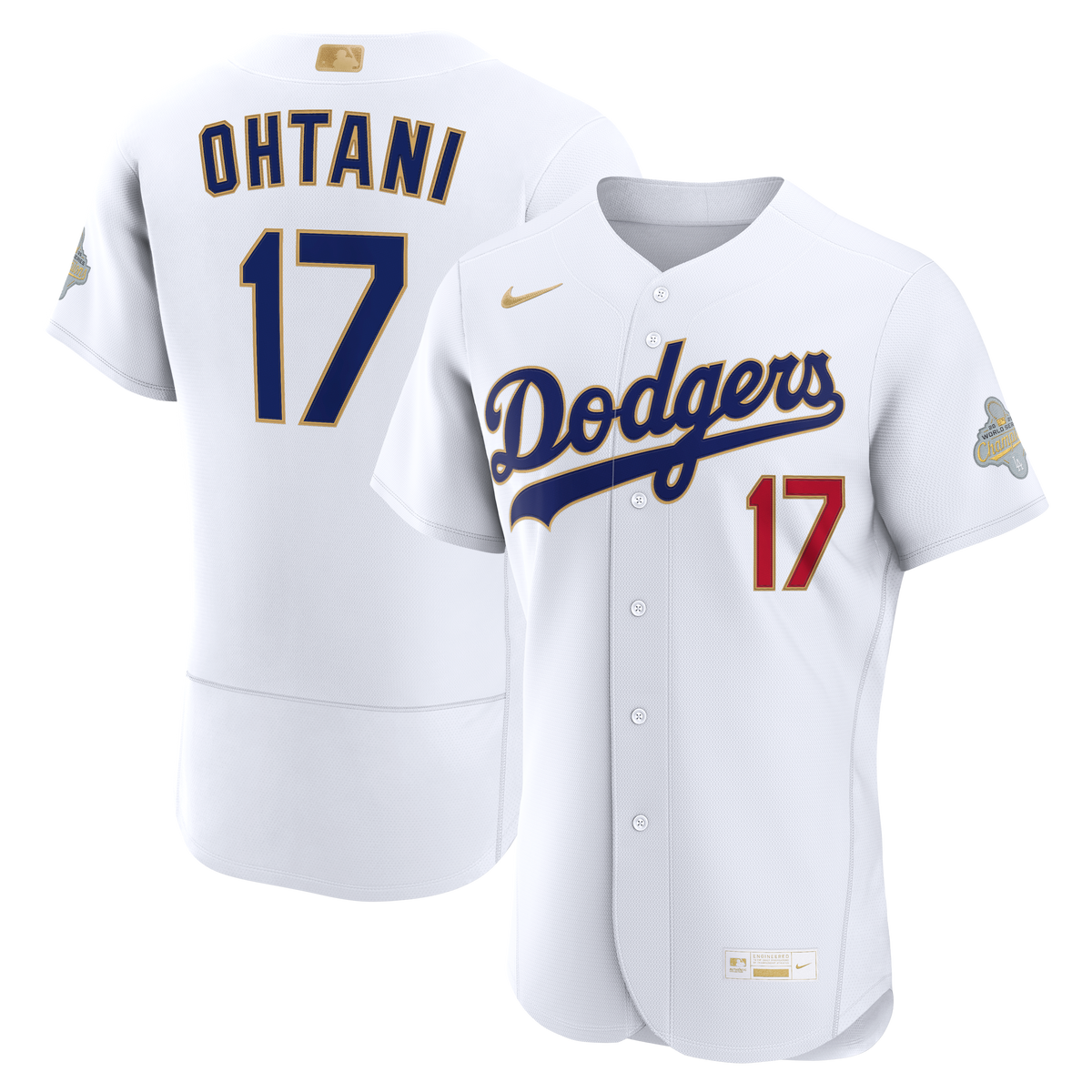 Men's Los Angeles Dodgers Shohei Ohtani Nike White 2026 Gold Collection Authentic Jersey