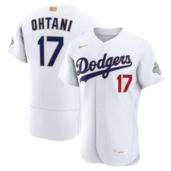 Men's Los Angeles Dodgers Shohei Ohtani Nike White 2026 Gold Collection Authentic Jersey
