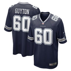 Men's Dallas Cowboys Tyler Guyton Nike Navy  Player Game Jersey