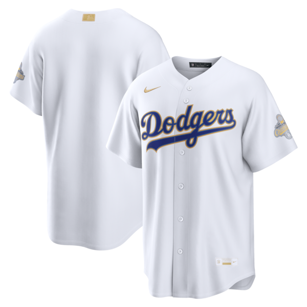 Men's Los Angeles Dodgers  Nike White 2026 Gold Collection Stadium Jersey