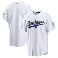 Men's Los Angeles Dodgers  Nike White 2026 Gold Collection Stadium Jersey