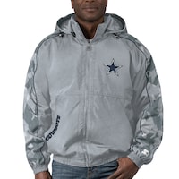 Men's Dallas Cowboys  Starter Silver Throwback Thursday Night Lights Hoodie Full-Zip Jacket