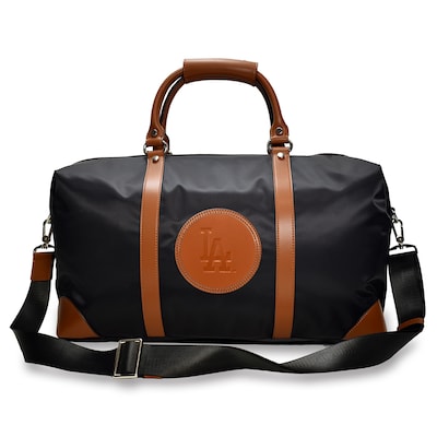 Los Angeles Dodgers MOJO Black Signature Debossed Duffle Bag