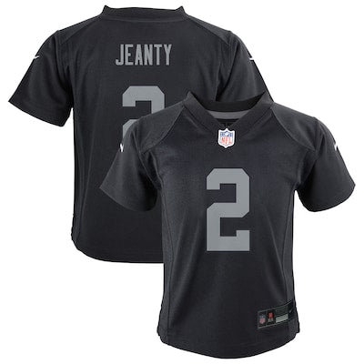 Preschool Las Vegas Raiders Ashton Jeanty Nike Black Team Player Game Jersey