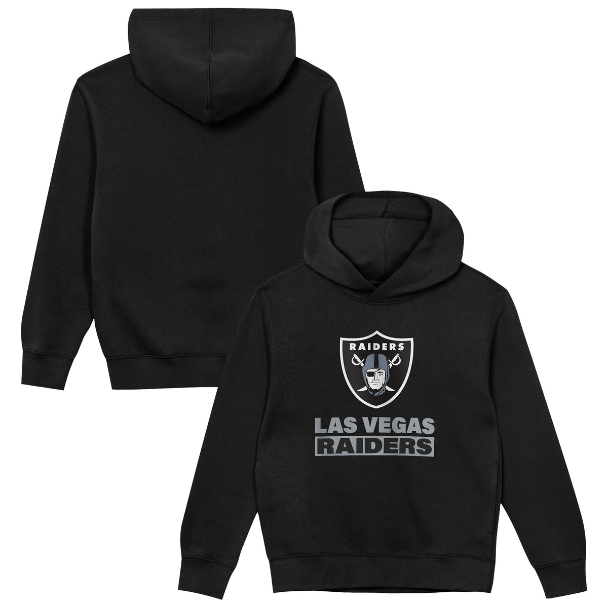 Preschool Las Vegas Raiders  Outerstuff Black Back to Basics Hoodie