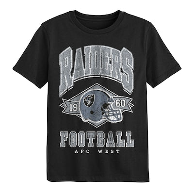 Preschool Las Vegas Raiders  Outerstuff Black Kick Off T-Shirt