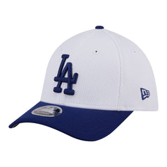 Youth Los Angeles Dodgers  New Era White/Royal Baseball 39THIRTY M-Crown Flex Hat