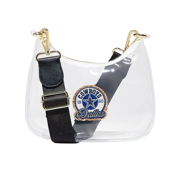 Dallas Cowboys Stoney Clover Lane Clear Curved Crossbody