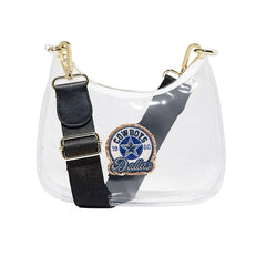 Dallas Cowboys Stoney Clover Lane Clear Curved Crossbody