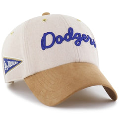 Men's Los Angeles Dodgers  '47 x Stoney Clover Lane Natural/Tan Script Charm Clean Up Adjustable Hat